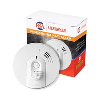 PSA 240V Heat Alarm with 9V Battery Backup