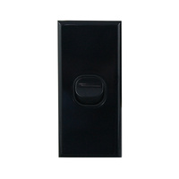 Connected Switchgear GEO 1 Gang Architrave Switch Black
