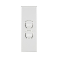 Connected Switchgear GEO 2 Gang Architrave Switch