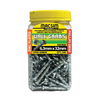 Macsim Wall Grabs 6.3mm x 32mm Pan Head 200pk