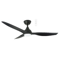 Martec Avoca 1320mm Smart DC Ceiling Fan + Light with WiFi Remote Black