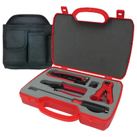 Matchmaster Coaxial Cable Compression Tool Kit With Belt