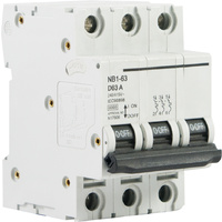 Three Pole Circuit Breaker 6kA - D Curve