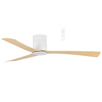 Martec Metro 1320mm Smart DC Ceiling Fan with WiFi Remote White/Oak