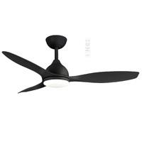 Martec Elite 1200mm Smart DC Ceiling Fan + Light with WiFi Remote Black