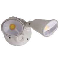 Defender 20W Tri Colour LED Twin Exterior Security Light White