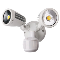 Martec Fortress II 30W Tricolour LED Double Exterior Light PIR Sensor White