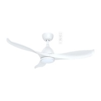 Martec Scorpion 1320mm Smart DC Ceiling Fan + Light with WiFi Remote White