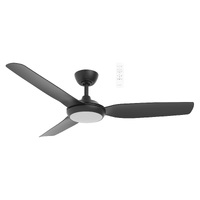 Martec Viper 3 1320mm Smart DC Ceiling Fan + Light with WiFi Remote Black