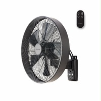Martec Como 16″ Wall Fan with Remote Control Black
