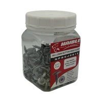 Maible 8G x 13mm Galvanised Button Head Needle Point Screws (200 Jar)