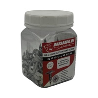 Maible 8G x 16mm Galvanised Button Head Needle Point Screws (200 Jar)