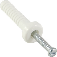 5.0mm x 25mm Nylon Nail Anchor (100 Pack)