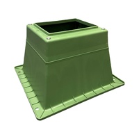 Green Pillar Base Large Mouth with Button Bolts