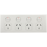 Connected Switchgear GEO Quad Powerpoint White