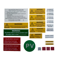 34 Piece Solar Connect / Disconnection Point Label Kit (National)