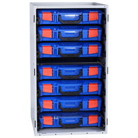 StorageTek Cabinet with 7 x Small Clear Lid Cases