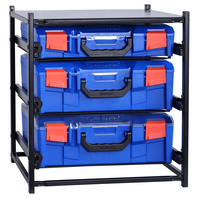 StorageTek Drawer Frame with 2 x Large + 1 x Small Clear Lid Case