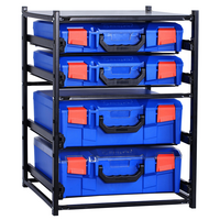 StorageTek Drawer Frame with 2 x Large + 2 x Small Clear Lid Cases