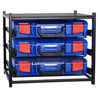 StorageTek Drawer Frame with 3 x Small Clear Lid Cases