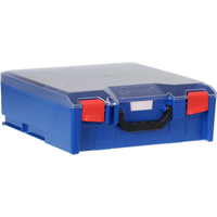 StorageTek Case Large with Clear Lid Blue