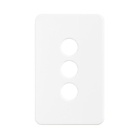 SAL PIXIE Ambience 3 Gang Switch Cover White