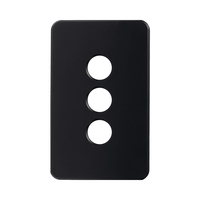 SAL PIXIE Ambience 3 Gang Switch Cover Black