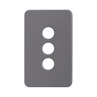 SAL PIXIE Ambience 3 Gang Switch Cover Grey