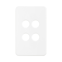 SAL PIXIE Ambience 4 Gang Switch Cover White