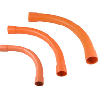 100mm Orange Sweep Bend 90 Degree