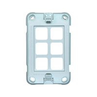 SAL PIXIE Ambience 6 Gang Grid Plate