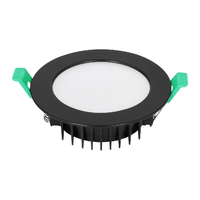 Tradelike 13W Blaze Tri-Colour Flush LED Downlight (90mm) Black