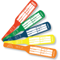 Heavy Duty Cricket Bat Appliance Test Tag Rainbow Pack (NSW)