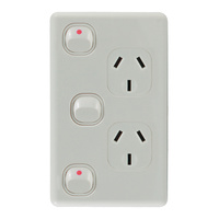 QCE Double Powerpoint with Extra Switch (Vertical)