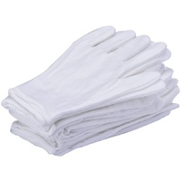 Cotton Innner Gloves White Pair (5 Pack)