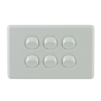 QCE 6 Gang Light Switch