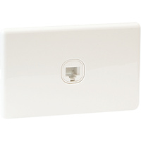 QCE Slimline Data & Telephone Outlet RJ45 Socket