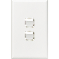 HPM Excel 2 Gang Light Switch