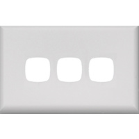 HPM Excel 3 Gang Light Switch White Cover