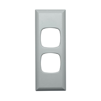 HPM Excel 2 Gang Architrave Light Switch White Cover