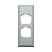 HPM Excel 2 Gang Architrave Light Switch White Cover