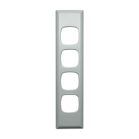 HPM Excel 4 Gang Architrave Light Switch White Cover