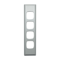 HPM Excel 4 Gang Architrave Light Switch White Cover