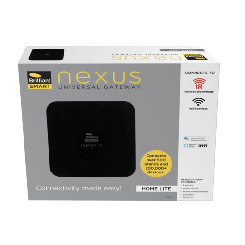 Brilliant Smart Nexus Home Lite Universal Gateway Black