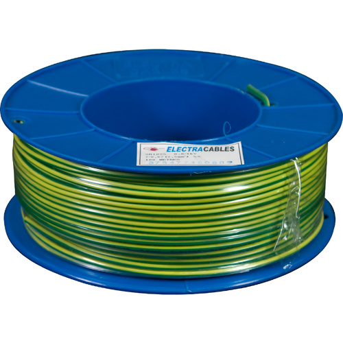 2.5mm Building Wire Green / Yellow Earth (100mtr Roll)