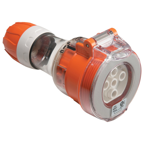 Clipsal 56 Series Round 5 Pin 20A Extension Socket Electric Orange