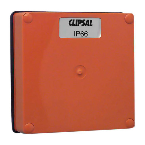 Clipsal 56 Series 1 Gang Enclosure Lid Resistant Orange