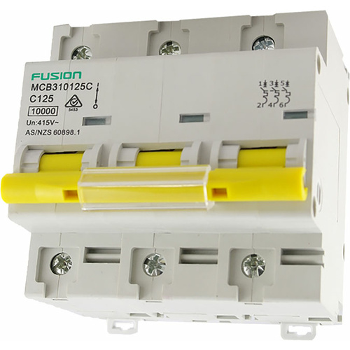 Connected Switchgear 3 Phase D Curve Circuit Breakers 10kA