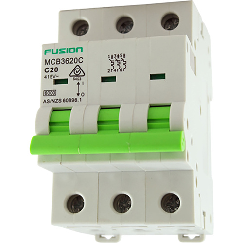 Connected Switchgear 3 Phase D Curve Circuit Breakers 6kA