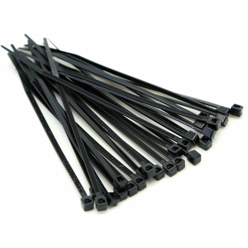 150mm Black Cable Ties (100 Pack)